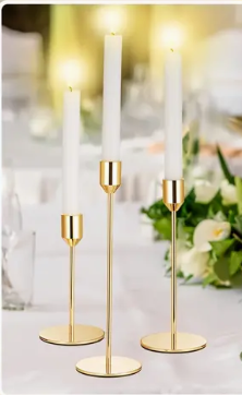 Trio de bougeoirs 