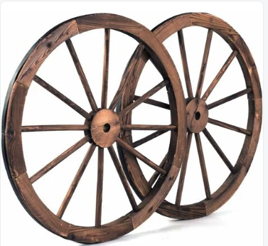 Roue de chariot décorative 