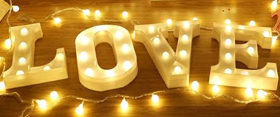 Lettres lumineuses LOVE 