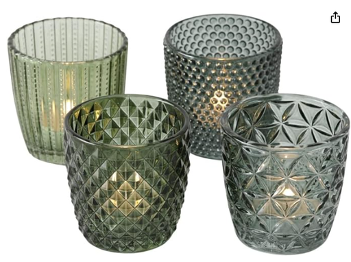 Photophore à motif vert